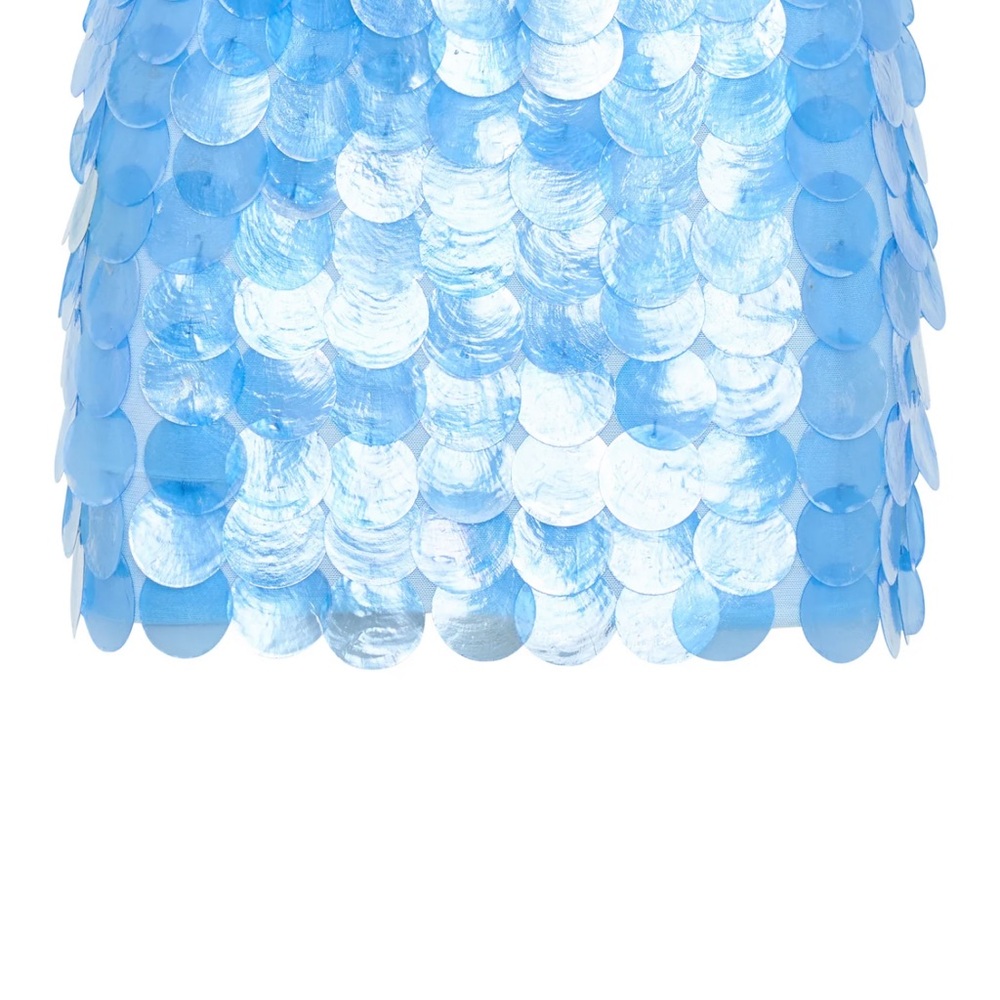White Fox Boutique Blue Sequin Skirt - Picture 4 of 4